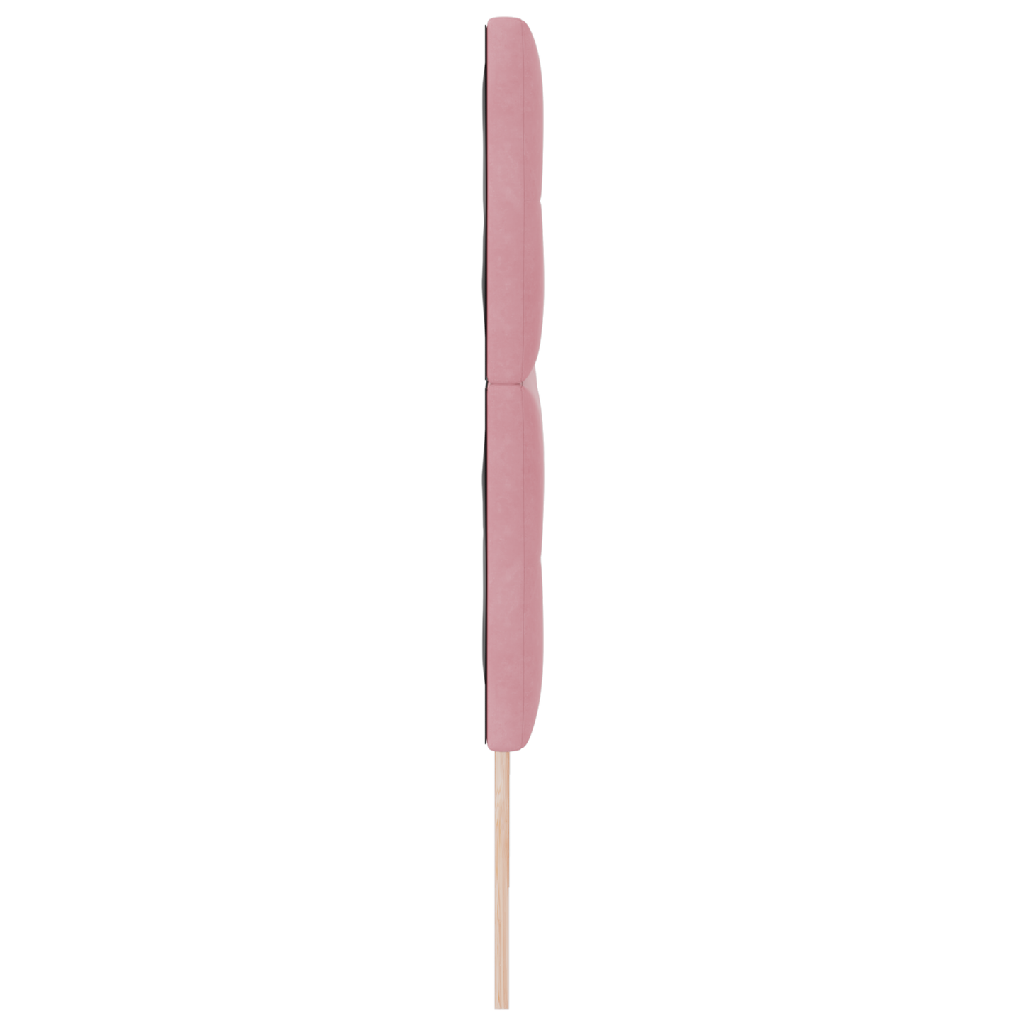 Hovedgærde Knapbetrukket Pink 180 Cm Fløjl