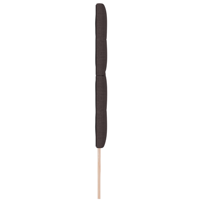 Sengegavl Med Knapper, Mørkebrun, 200 Cm, Stof