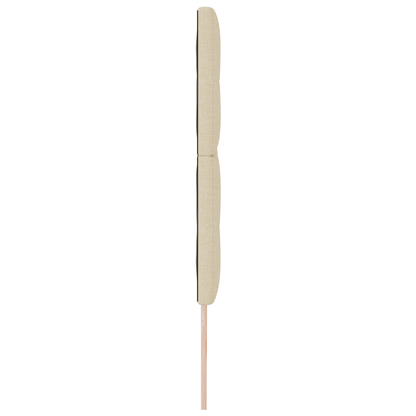 Sengegavl Med Knapbukling Cremefarvet 200 Cm Stof