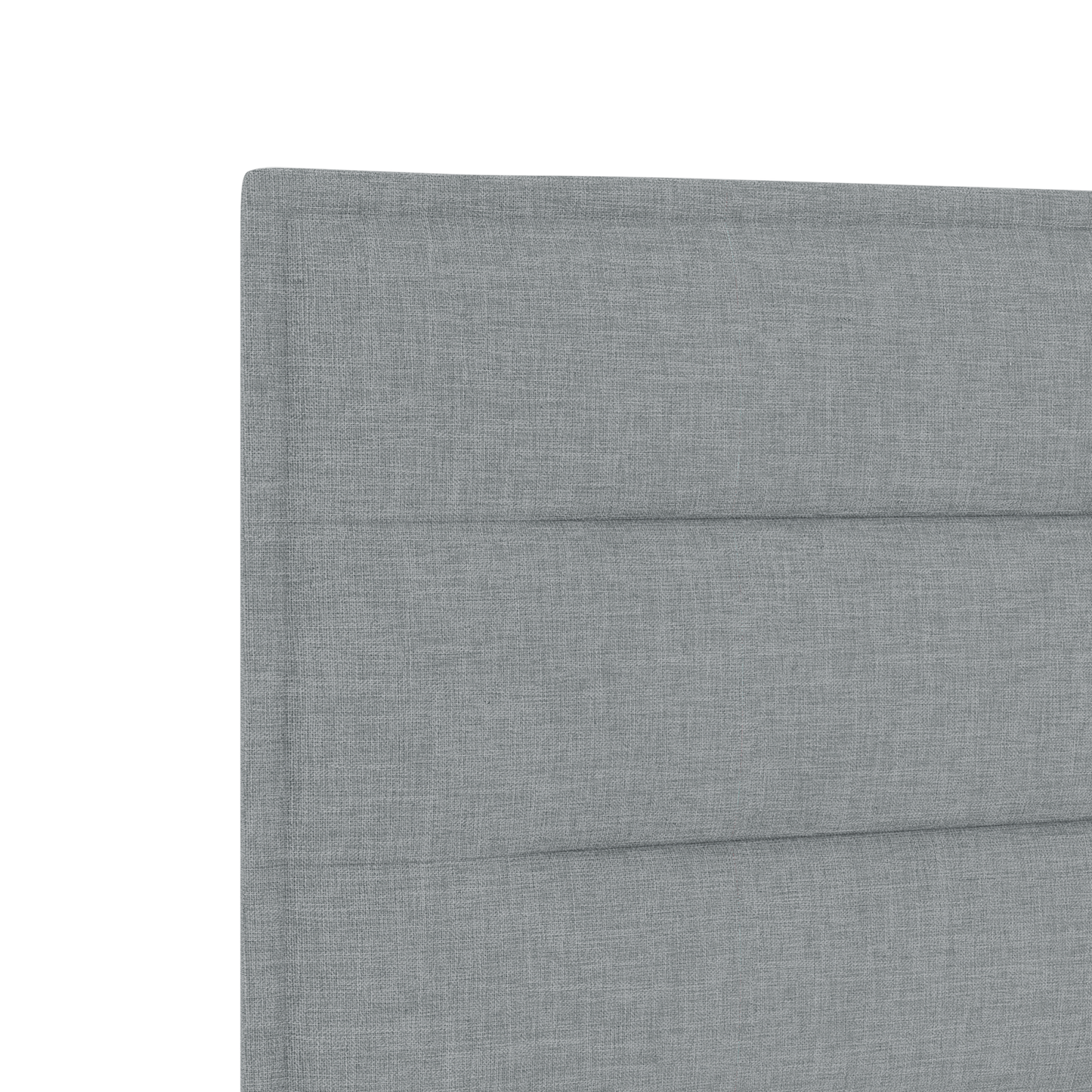 Led Hovedgavl Linjer Design Lys Grå 90 Cm Stof - billede 8