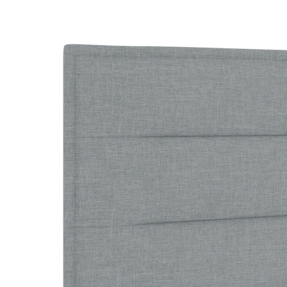 Led Hovedgavl Linjer Design Lys Grå 90 Cm Stof - billede 8