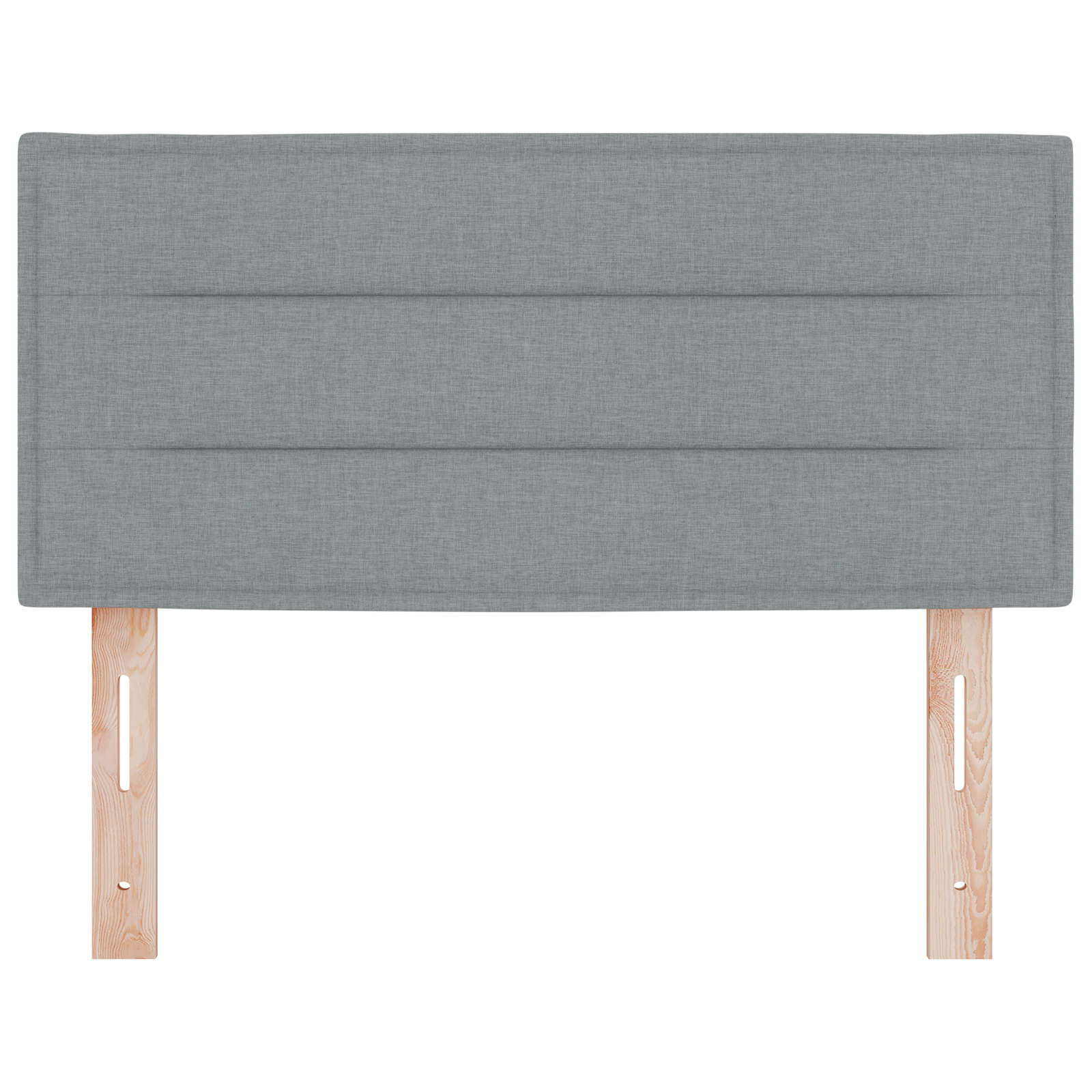 Led Hovedgavl Linjer Design Lys Grå 90 Cm Stof - billede 5