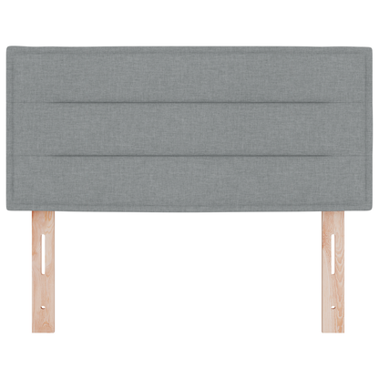 Led Hovedgavl Linjer Design Lys Grå 90 Cm Stof - billede 5