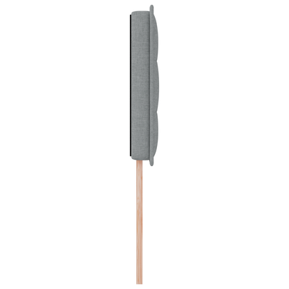 Led Hovedgavl Linjer Design Lys Grå 90 Cm Stof - billede 6