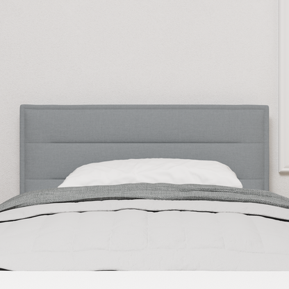 Led Hovedgavl Linjer Design Lys Grå 90 Cm Stof - billede 4