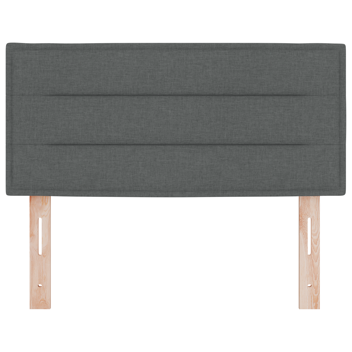 Led Hovedgavl Linjer Design Mørkegrå 90 Cm Stof - billede 5