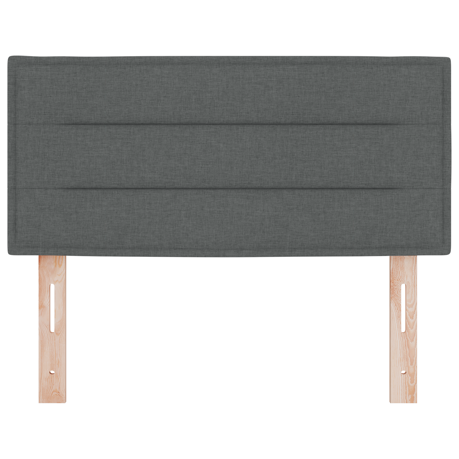 Led Hovedgavl Linjer Design Mørkegrå 90 Cm Stof - billede 5