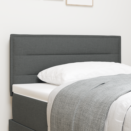 Led Hovedgavl Linjer Design Mørkegrå 90 Cm Stof - hovedbillede