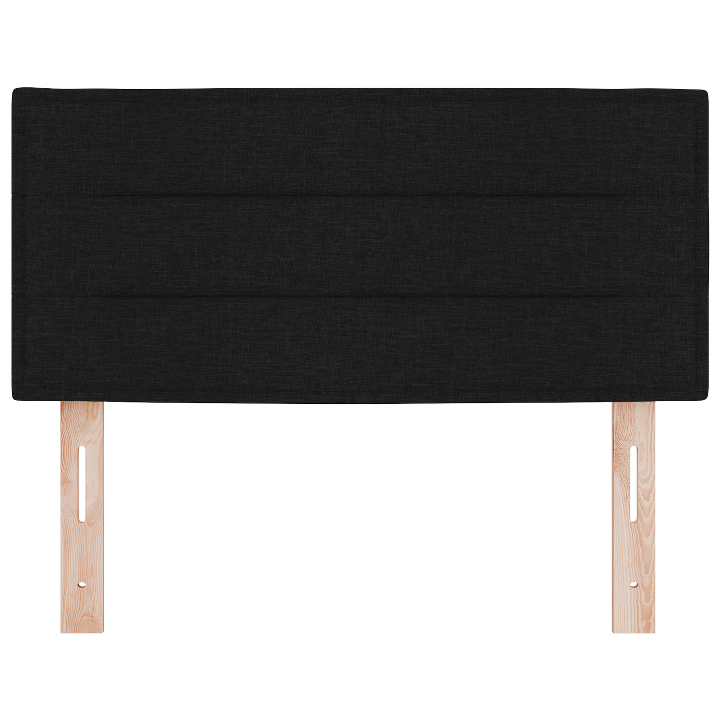 Led Hovedgærde Linjer Design Sort 90 Cm Stof - billede 5