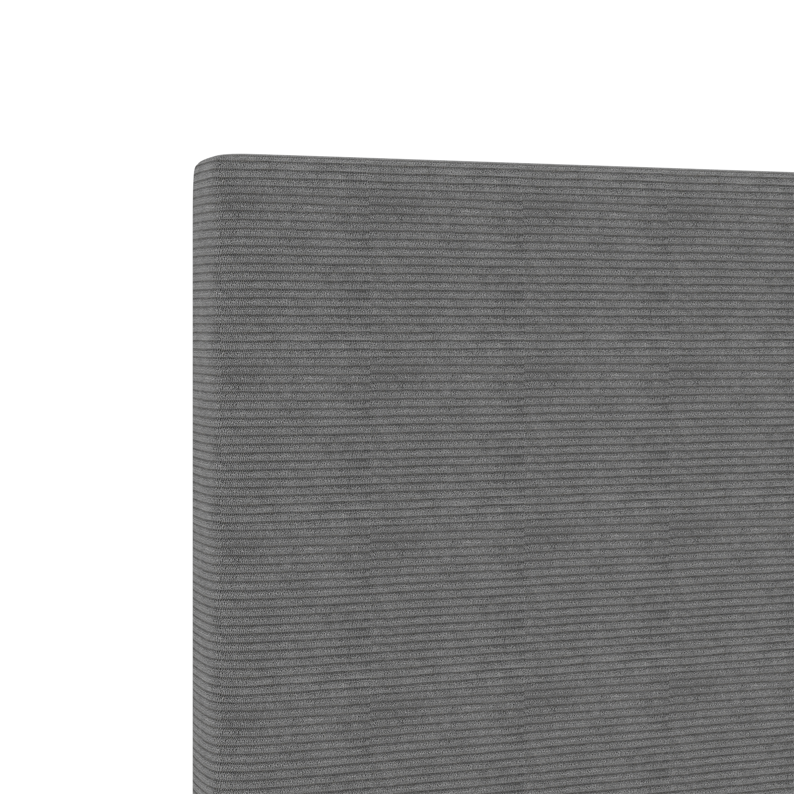 Led Hovedgavl Enkel Design Lys Grå 90 Cm Corduroy Stof - billede 8