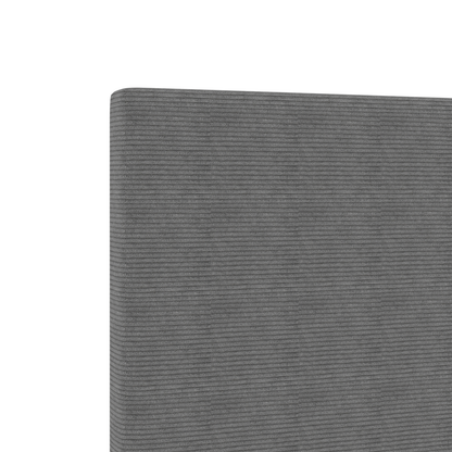 Led Hovedgavl Enkel Design Lys Grå 90 Cm Corduroy Stof - billede 8