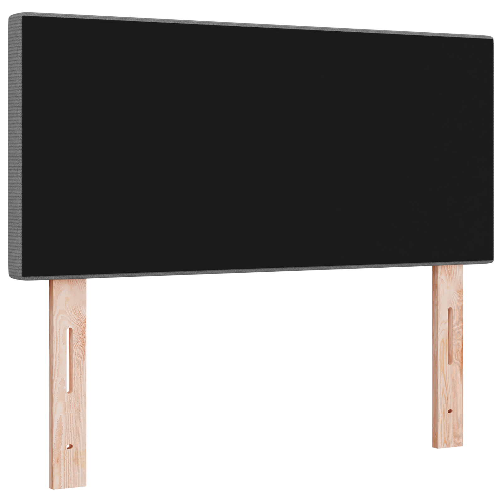 Led Hovedgavl Enkel Design Lys Grå 90 Cm Corduroy Stof - billede 7
