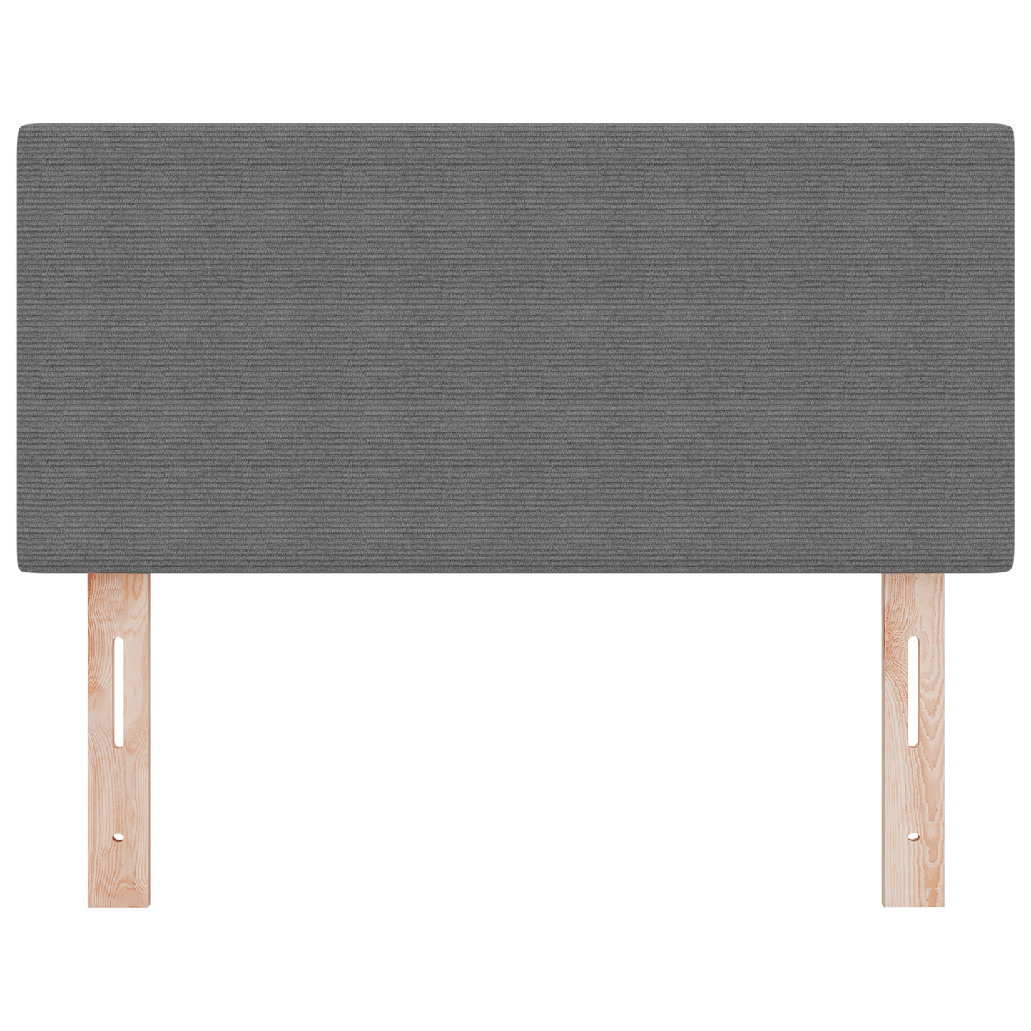 Led Hovedgavl Enkel Design Lys Grå 90 Cm Corduroy Stof - billede 5