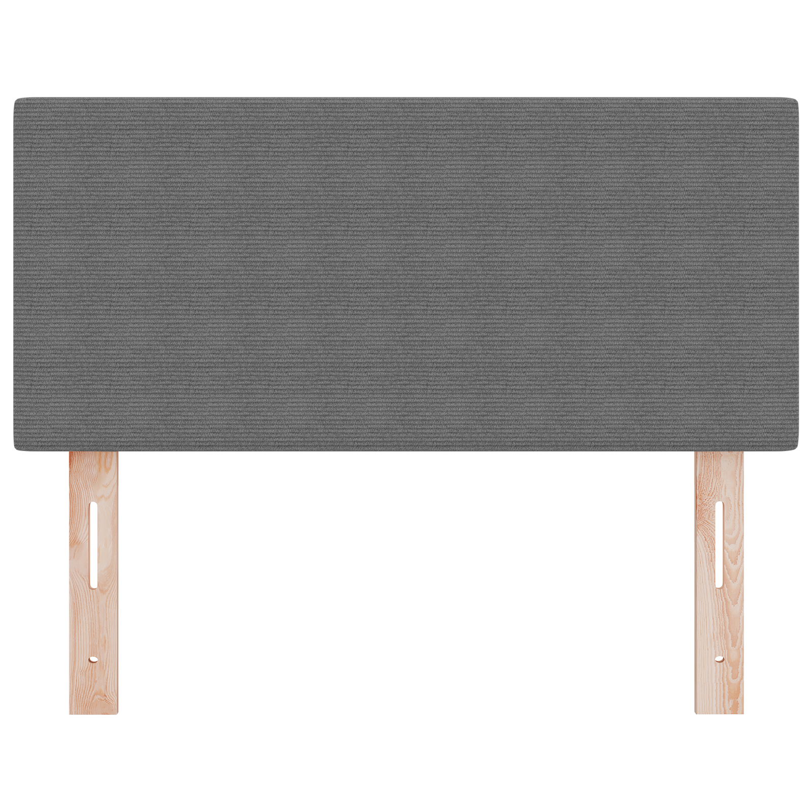 Led Hovedgavl Enkel Design Lys Grå 90 Cm Corduroy Stof - billede 5