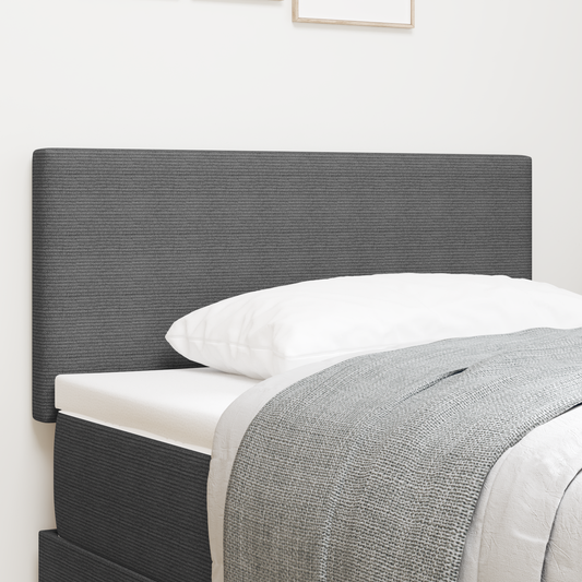 Led Hovedgavl Enkel Design Lys Grå 90 Cm Corduroy Stof - hovedbillede