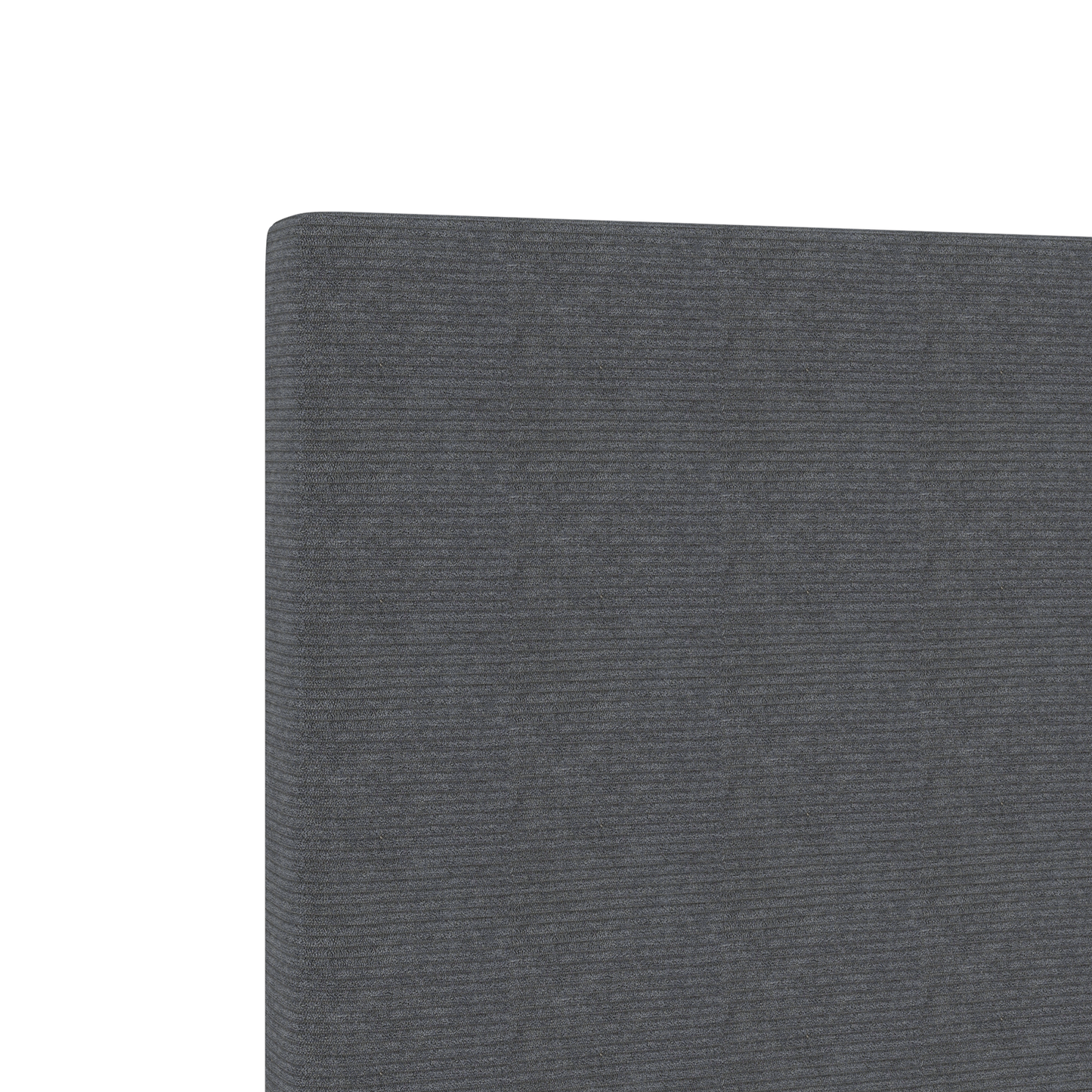 Led Hovedgavl Enkelt Design Mørkegrå 80 Cm Corduroy Stof