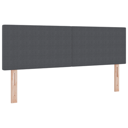 Led Hovedgavl Enkelt Design Mørkegrå 80 Cm Corduroy Stof