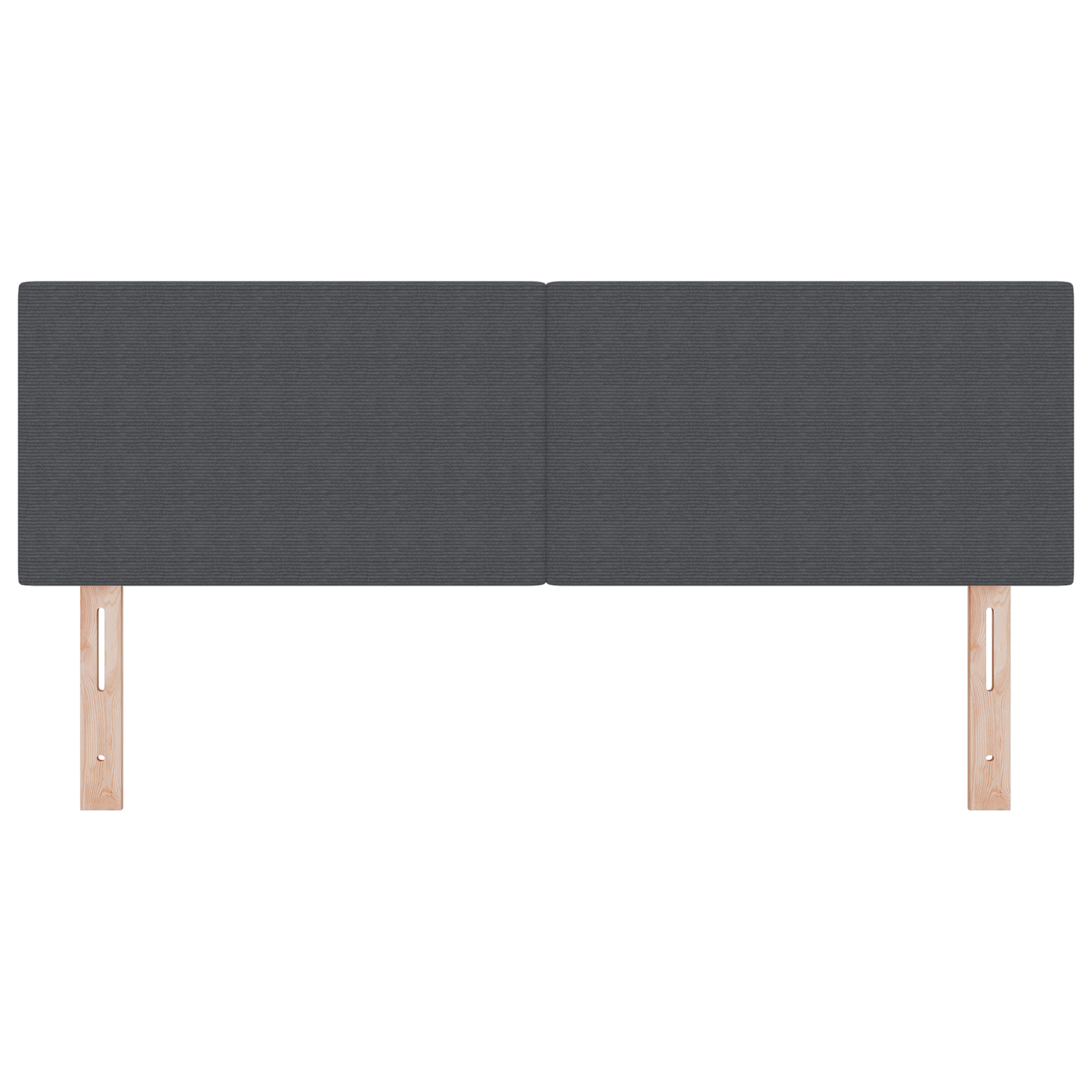 Led Hovedgavl Enkelt Design Mørkegrå 80 Cm Corduroy Stof