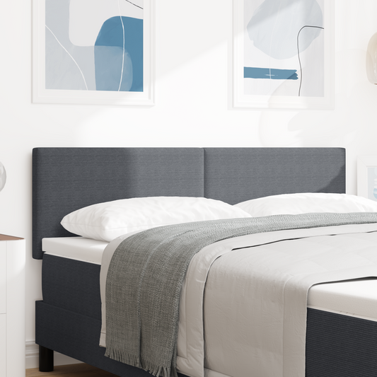 Led Hovedgavl Enkelt Design Mørkegrå 80 Cm Corduroy Stof