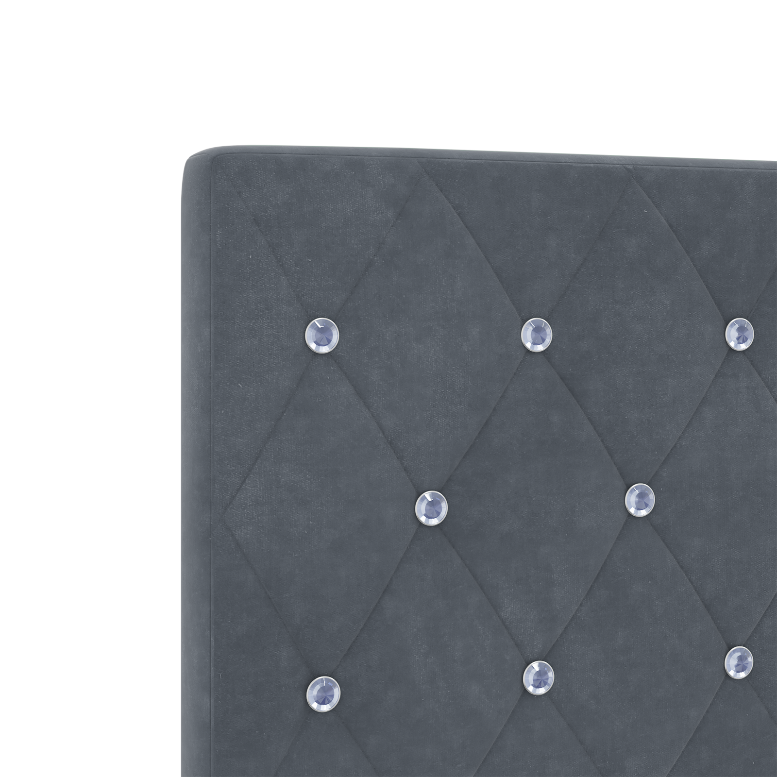 Led-headboard, Mørkegrå Fløjl, 80 Cm - billede 8