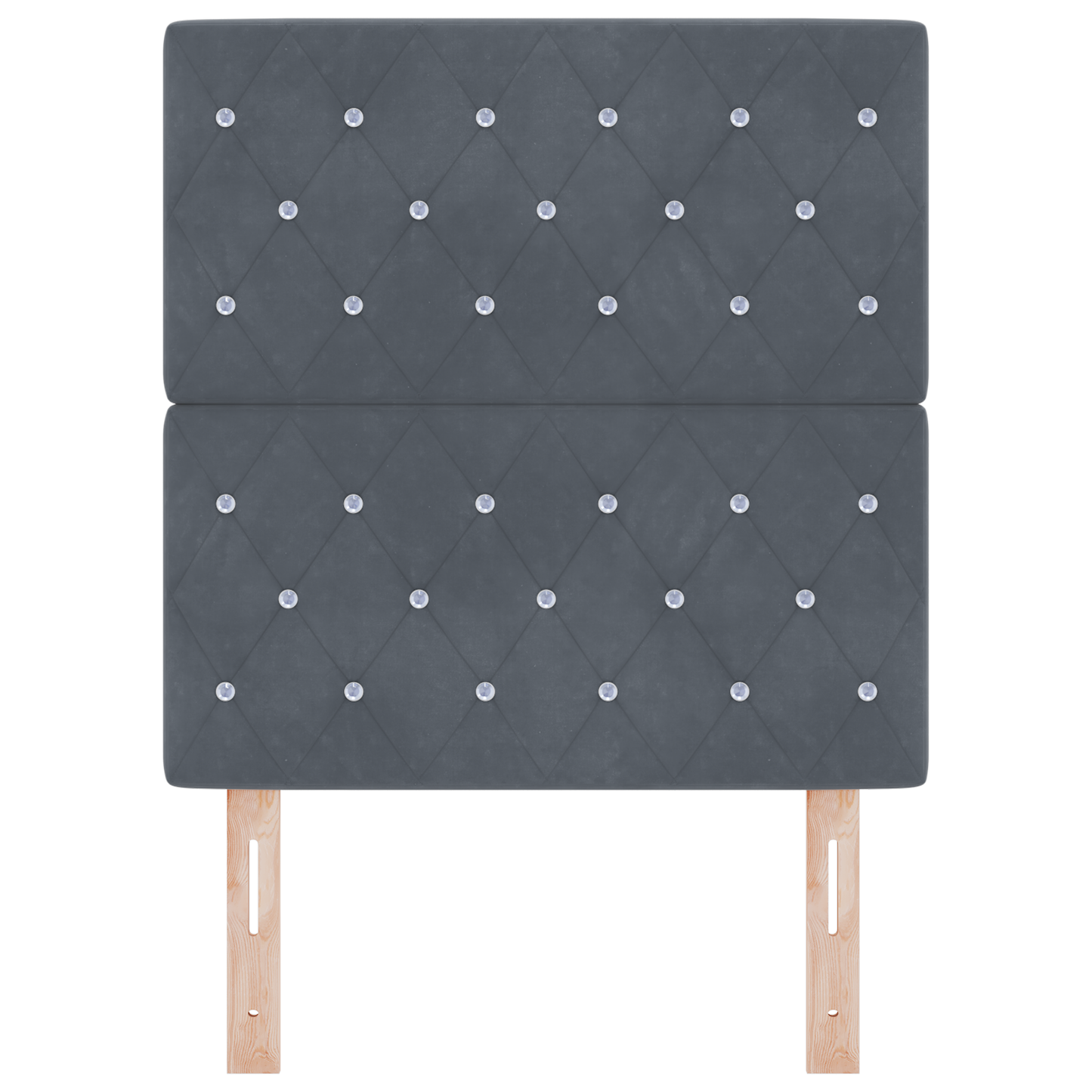 Led-headboard, Mørkegrå Fløjl, 80 Cm - billede 5