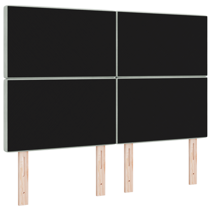 Led Hovedgavl, Lys Grå, 72 Cm, Velour - billede 7