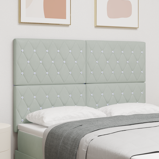 Led Hovedgavl, Lys Grå, 72 Cm, Velour - hovedbillede
