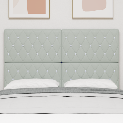 Led Hovedgavl, Lys Grå, 72 Cm, Velour - billede 4