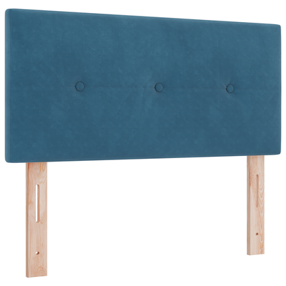 Boxmadras Seng Med Madras Med Madras Mørkeblå 90 X 200 Cm Stof