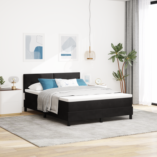Boxmadras Seng Med Madras Med Madras Sort 140 X 190 Cm Stof