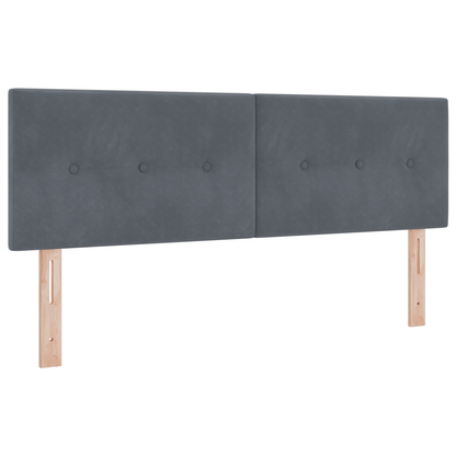 Boxmadras Seng Med Madras Med Madras Mørkegrå 140 X 200 Cm Stof