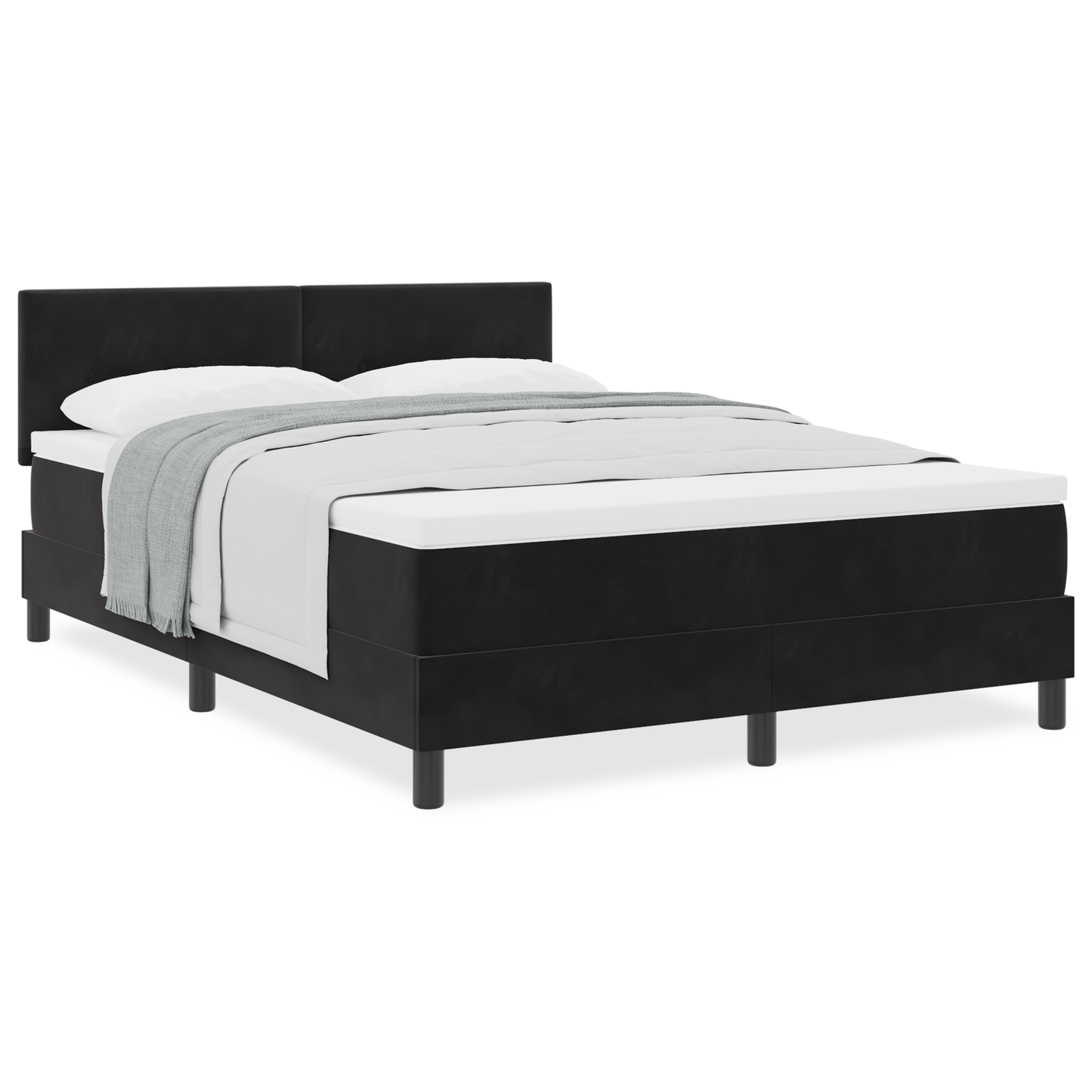 Boxmadras Seng Med Madras Med Madras Sort 140 X 200 Cm Stof
