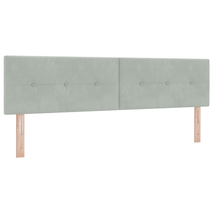 Boxmadras Seng Med Madras Med Madras Lysegrå 180 X 200 Cm Stof