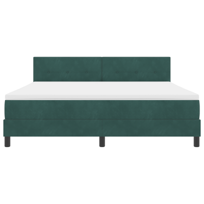 Boxmadras Seng Med Madras Mørkegrøn 180 X 200 Cm Stof