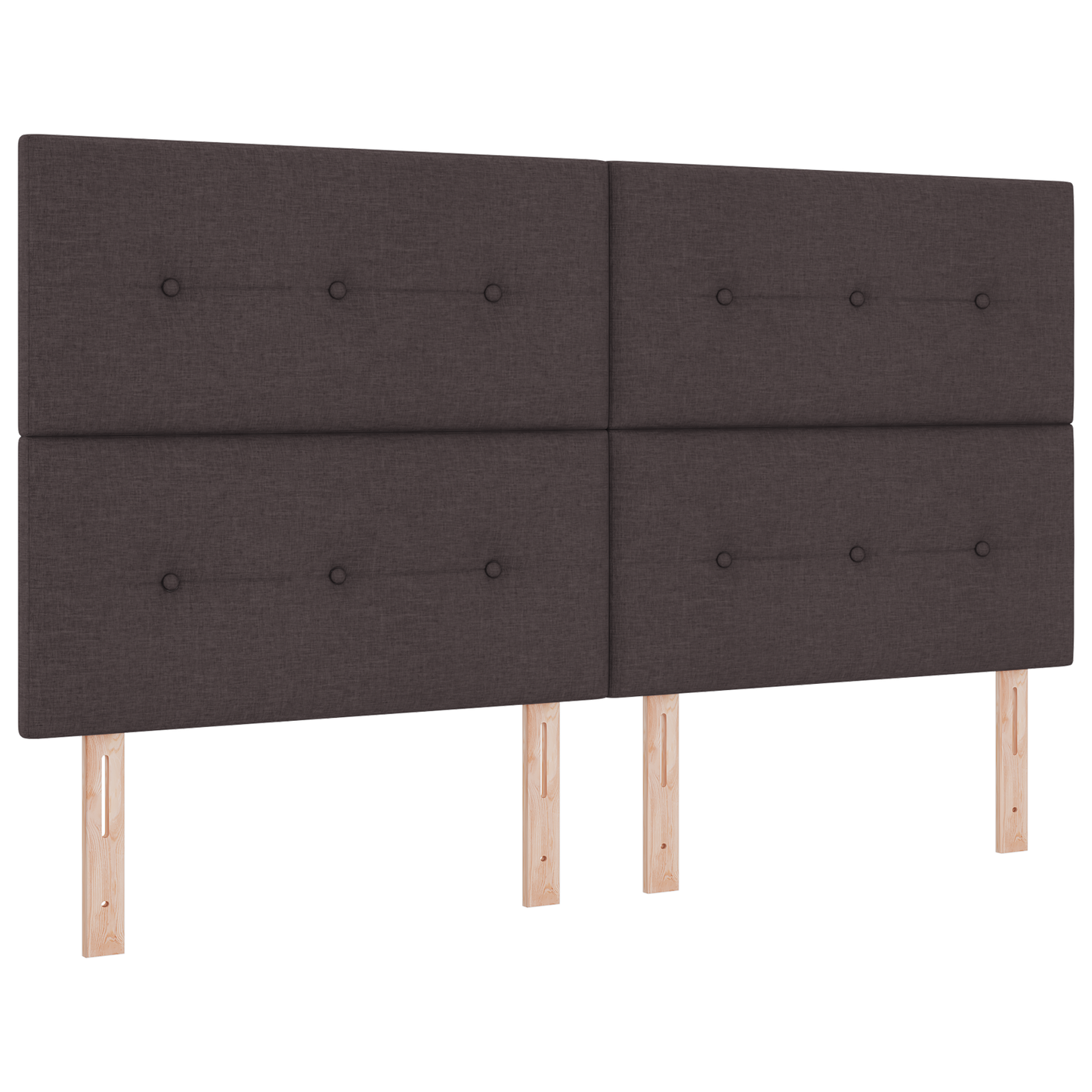 Box Spring Seng Med Madras Mørkebrun 180 X 200 Cm Stof