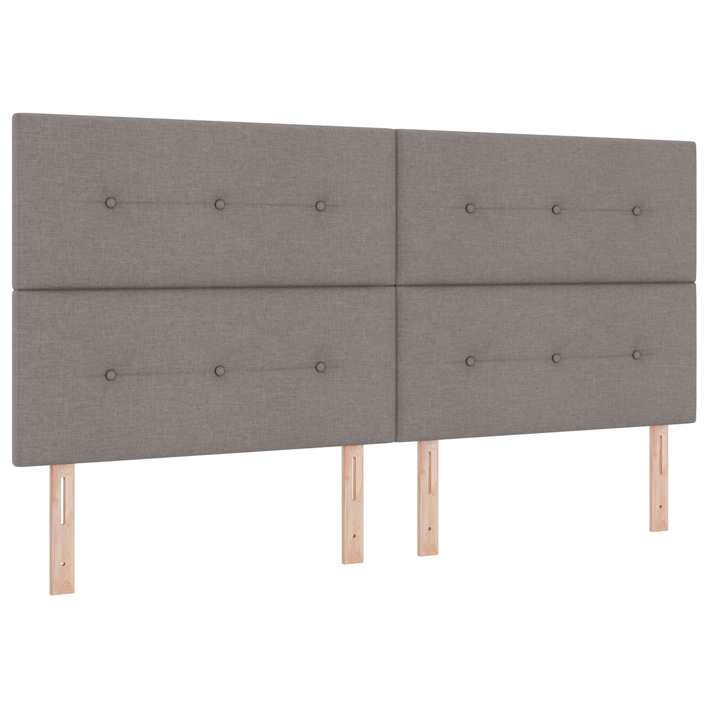 Box Spring Seng Med Madras Gråbrun 200 X 200 Cm Stof