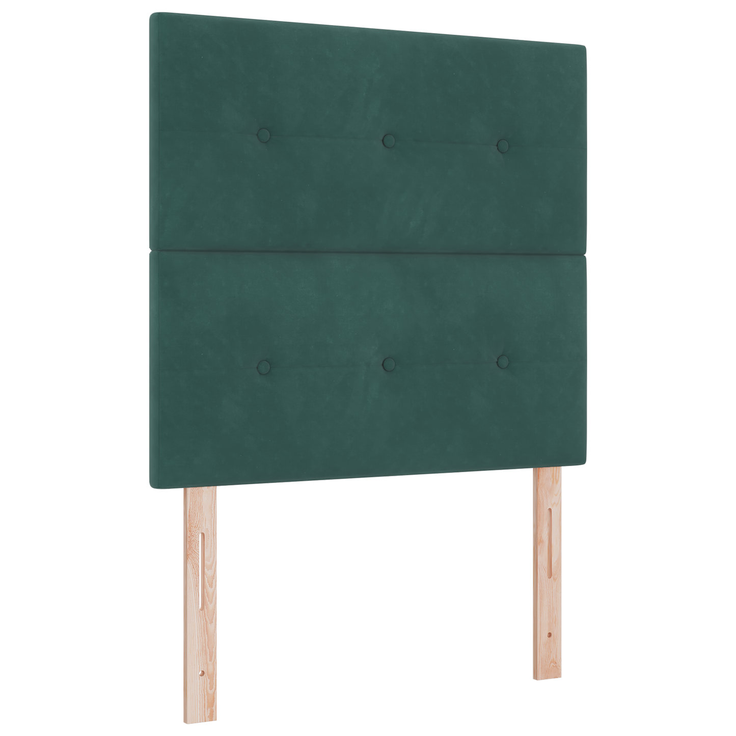 Box Spring Seng Med Madras Mørkegrøn Enkelt Fløjlsblød