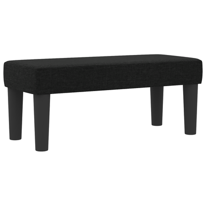 Box Spring Seng Med Madras Sort 100 X 200 Cm Stof