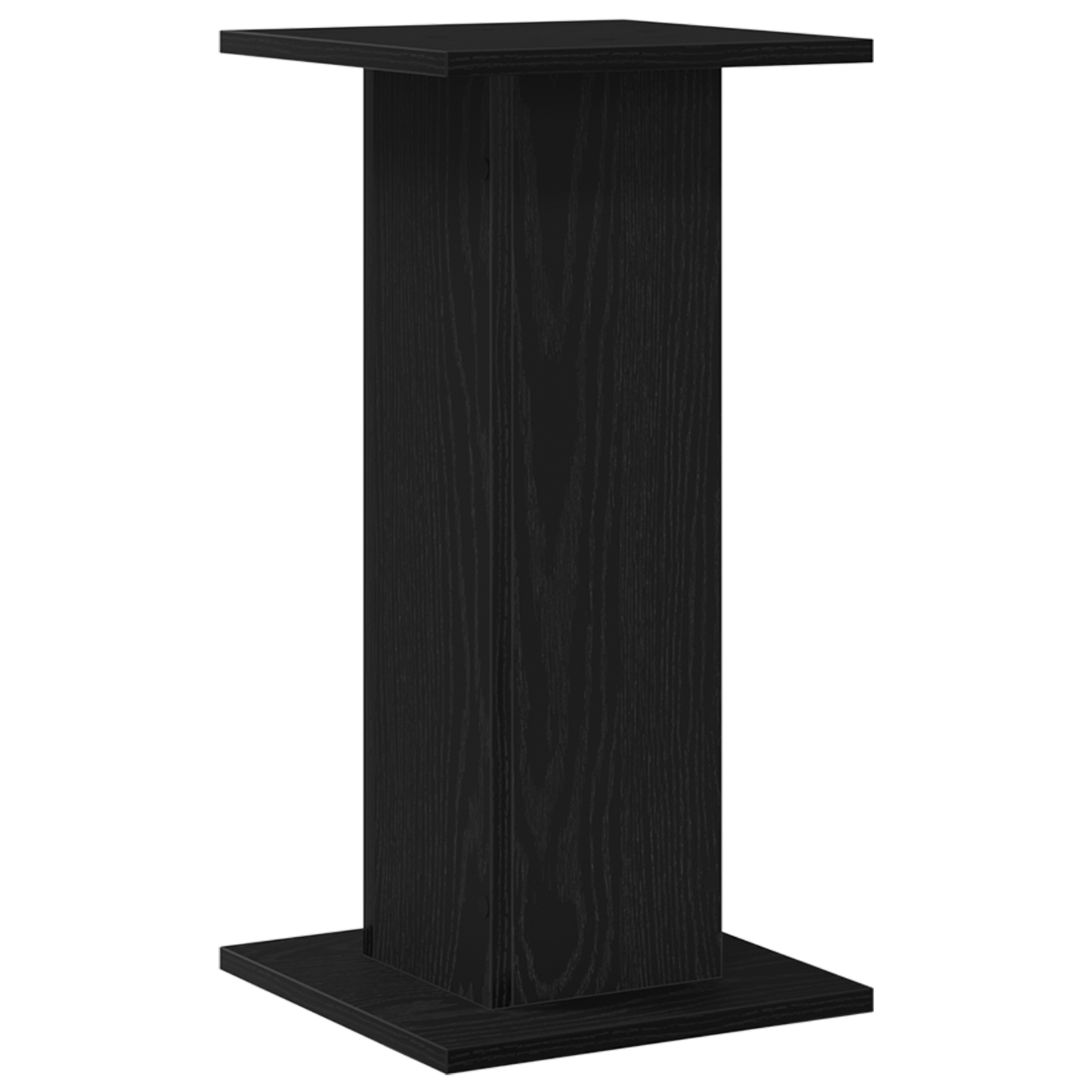 Højttalerstativer 2 Stk Sort Eg 30X30X60 Cm Konstrueret Træ