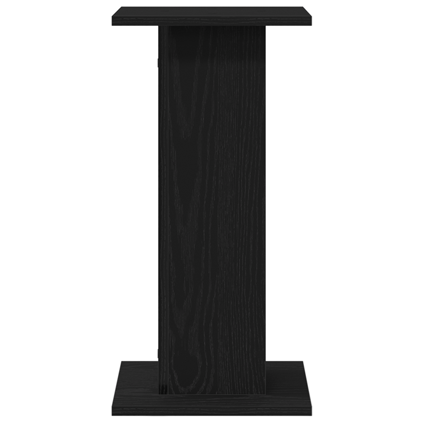 Højttalerstativer 2 Stk Sort Eg 30X30X60 Cm Konstrueret Træ