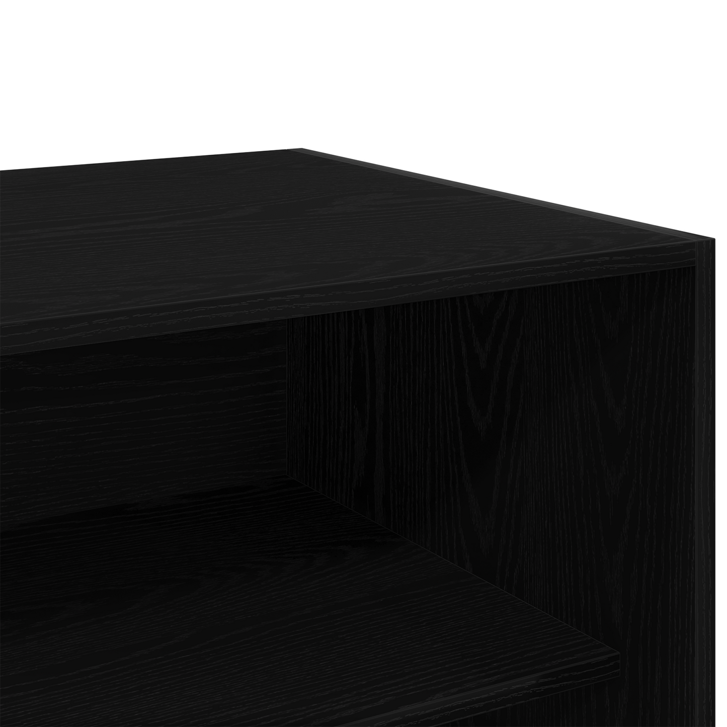 Sort Egetræ Garderobe - 100X50X200 Cm