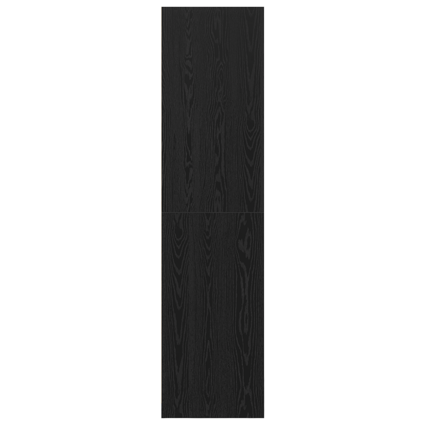 Sort Egetræ Garderobe - 100X50X200 Cm