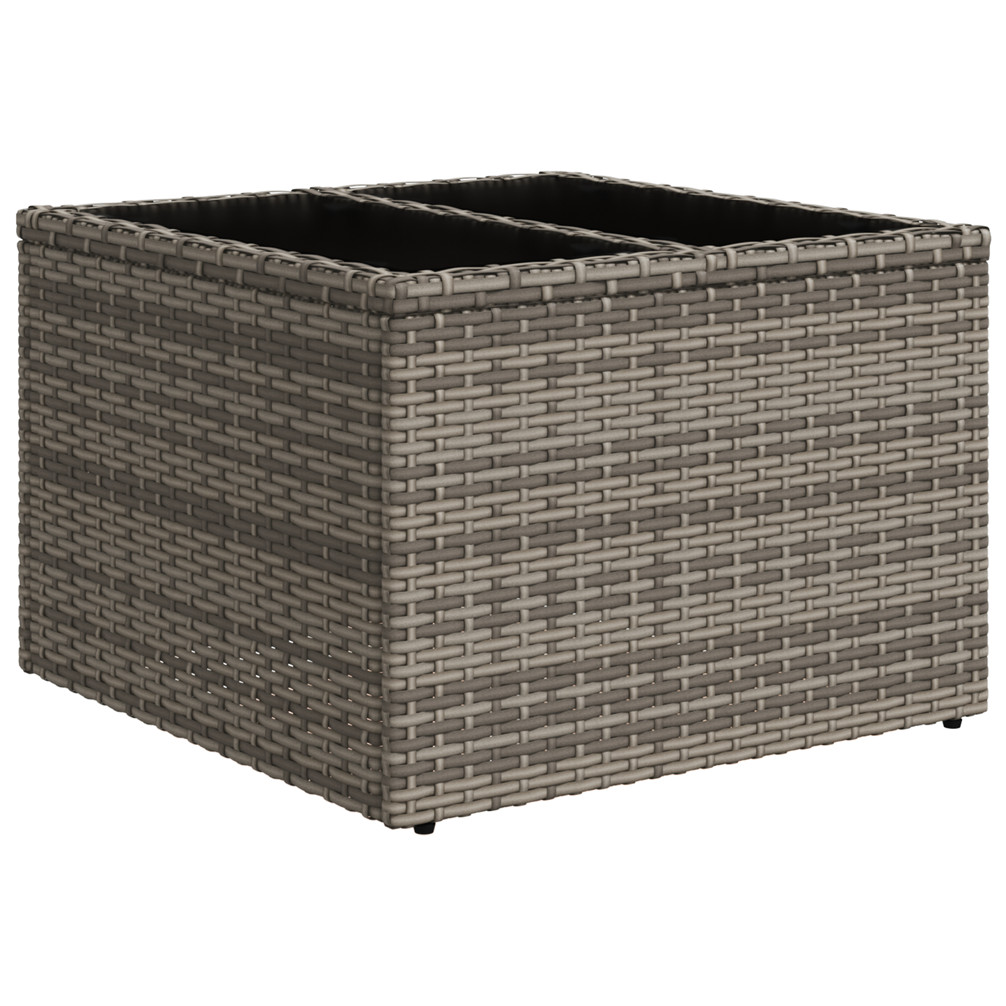6 Delt Have Sofa Sæt Med Puder Sort Poly Rattan