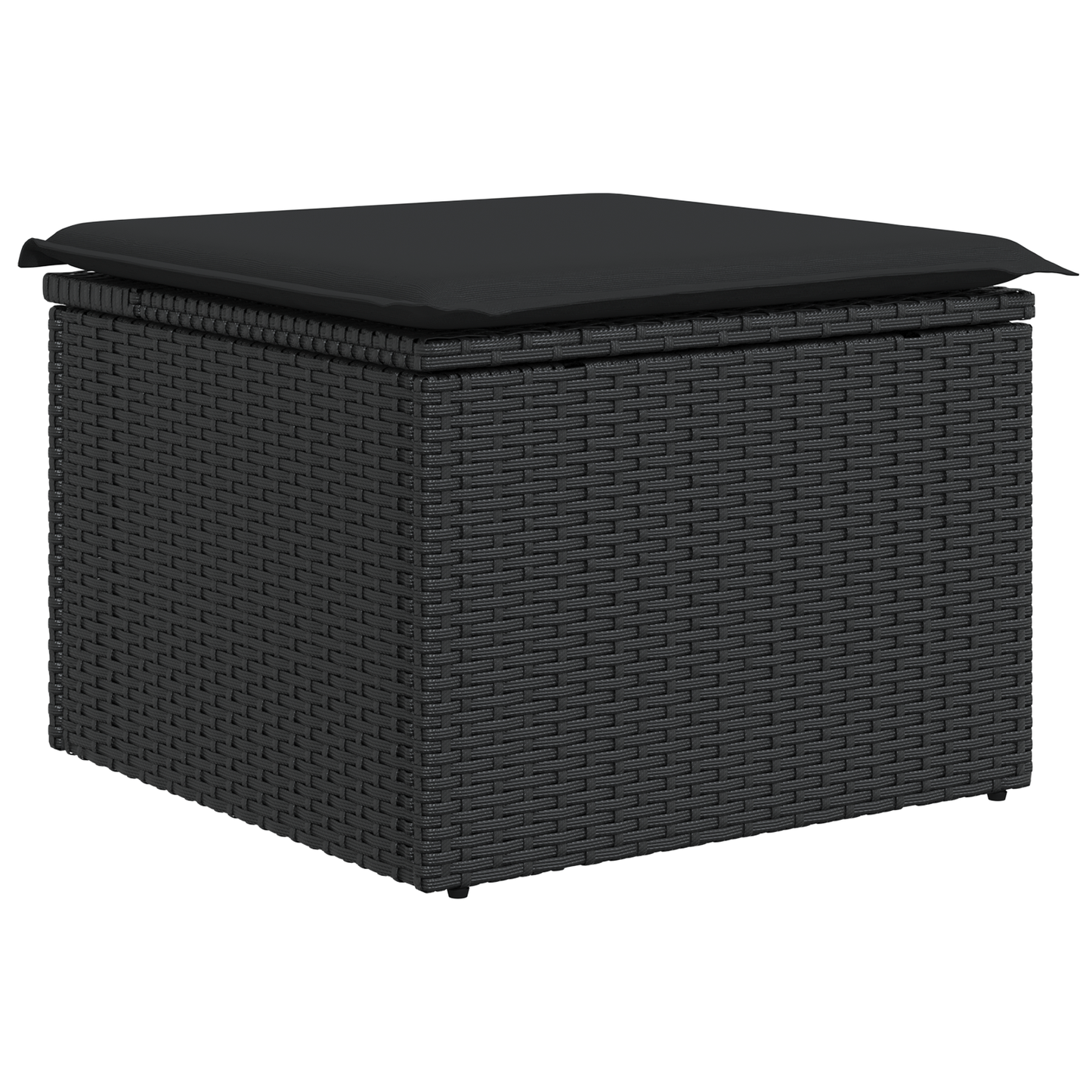 7 Personers Have Sofasæt Med Puder Sort Poly Rattan