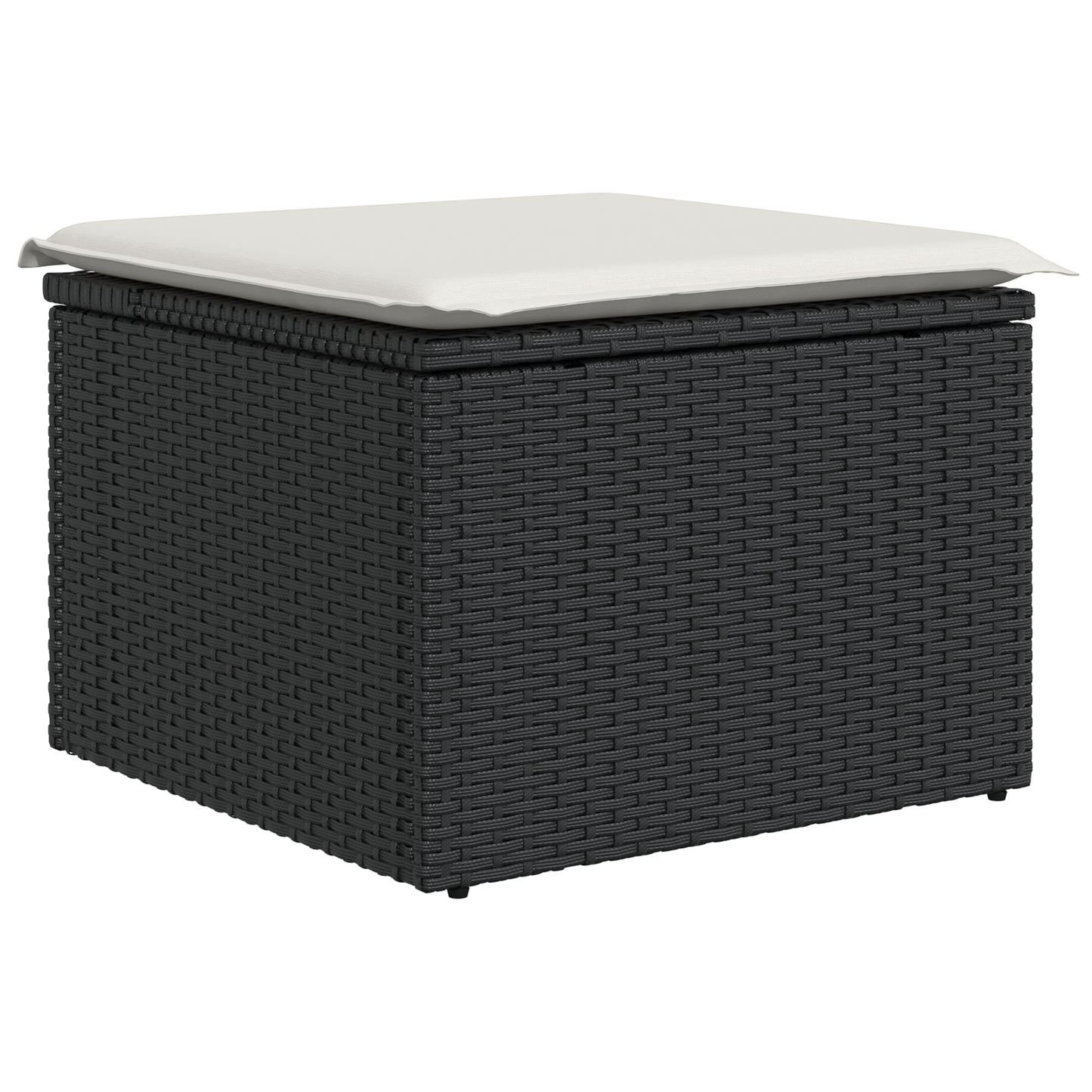 9 Dele Havemøbel Sæt Med Puder Sort Poly Rattan