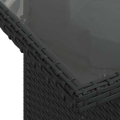 10 Styks Have Sofa Sæt Med Puder Sort Poly Rattan
