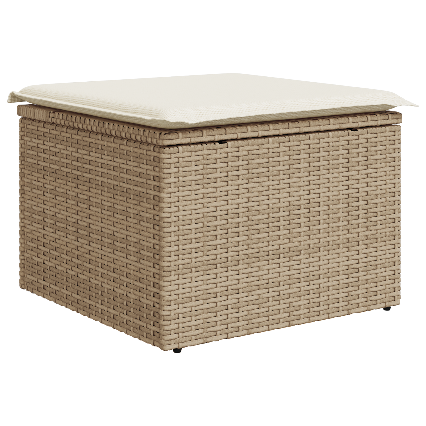 5-Delt Havemøbelsæt Med Puder Beige Poly Rattan