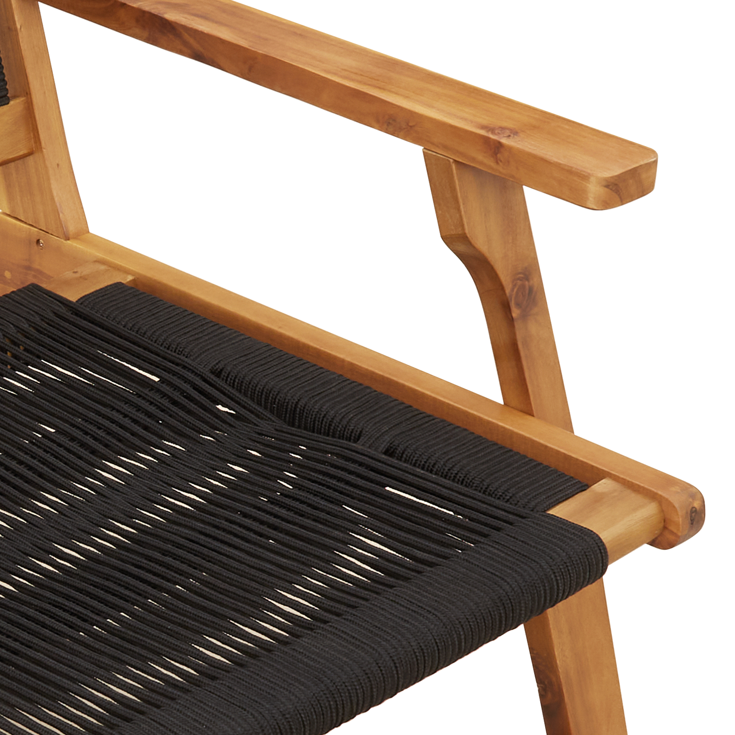 Havebænk Sort 76X122X73 Cm Solid Akacietræ