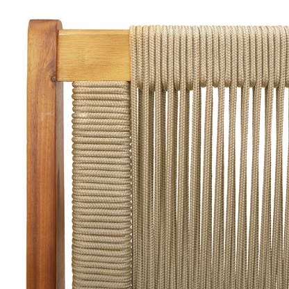 Havebænk Beige 76X122X73 Cm Solid Wood Akacia