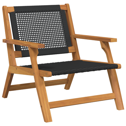 Havemøbler 2 Stk Sort 76X67X73.5 Cm Solid Akacietræ